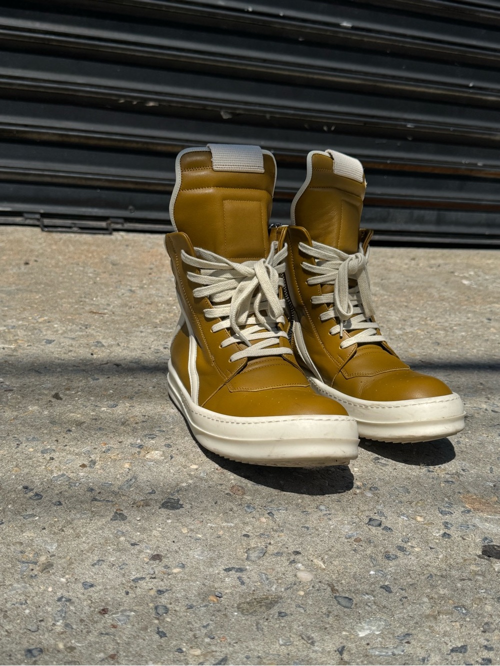 RICK OWENS GEOBASKET SNEAKERS SZ 39.5